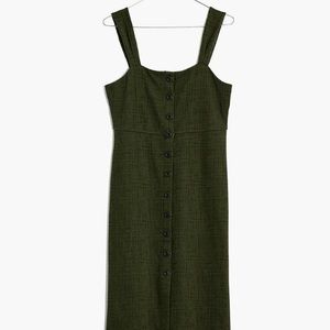 MADEWELL Texture & Thread Button Front Tank Dress